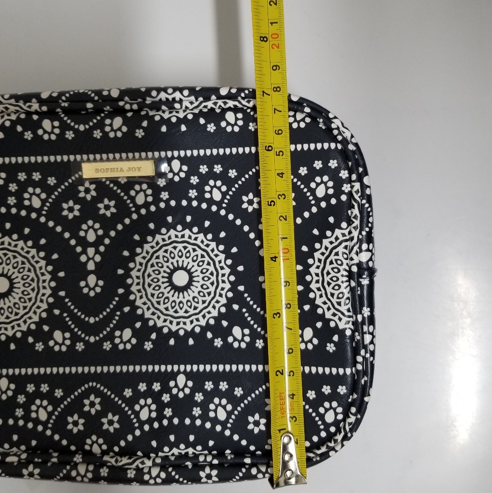 Sophia Joy Blue Paisley Double Sided Zip Top Travel Makeup Accessory Case NWT - Picture 11 of 11